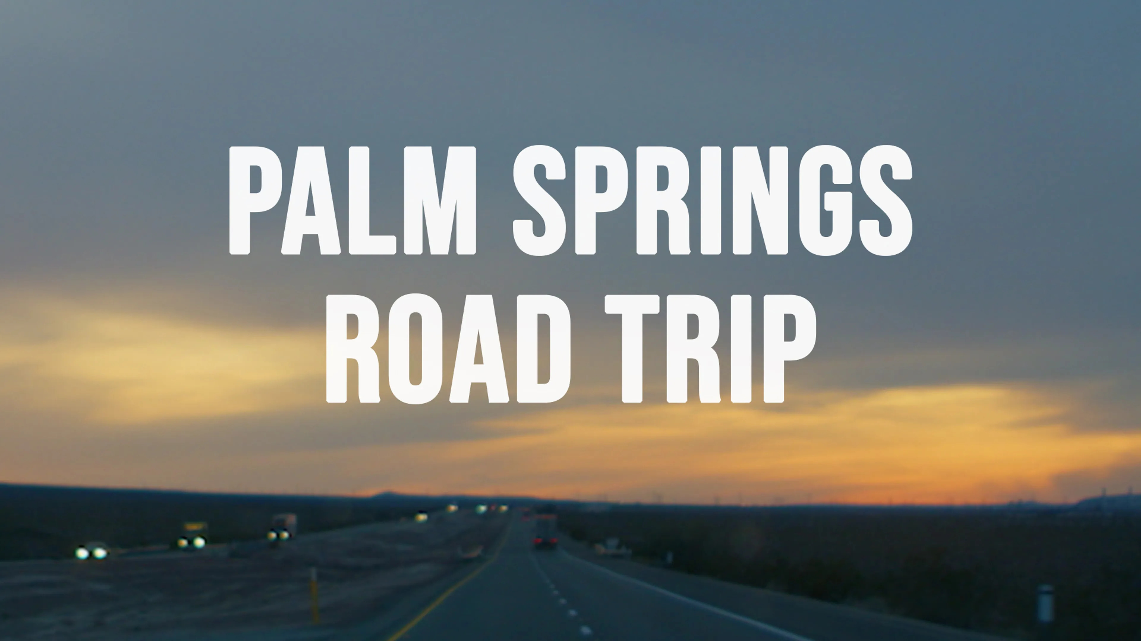 Palm Springs Road Trip poster